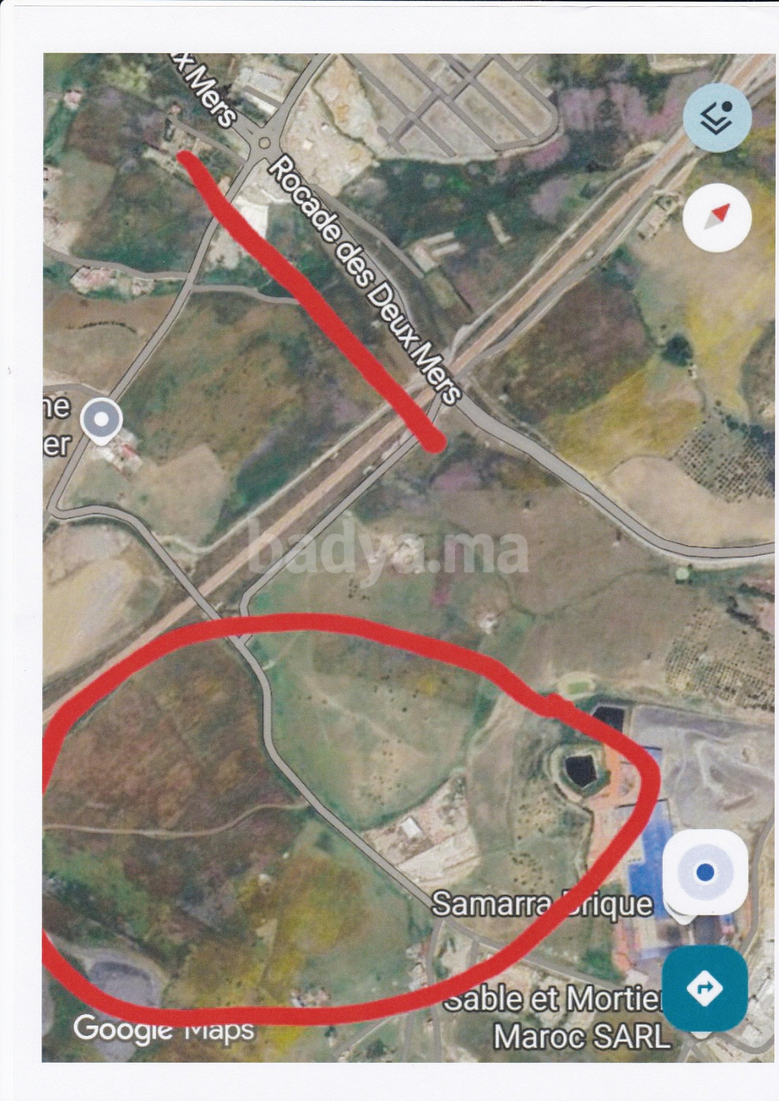 Lot de 5 parcelles agricoles titrées sur Daimouss/Tanger